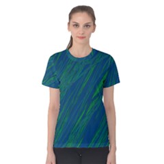 Green Pattern Women s Cotton Tee