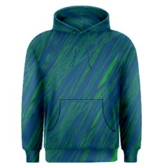 Green Pattern Men s Pullover Hoodie by Valentinaart