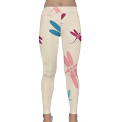 Pastel Dragonflies  Yoga Leggings  by Valentinaart