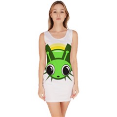 Transparent Firefly Sleeveless Bodycon Dress by Valentinaart