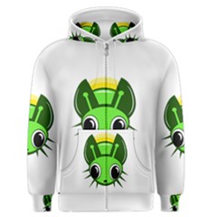 Transparent Firefly Men s Zipper Hoodie by Valentinaart