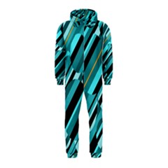 Blue Abstraction Hooded Jumpsuit (kids) by Valentinaart