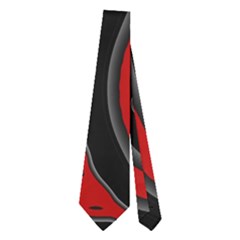 Red And Black Abstraction Neckties (two Side)  by Valentinaart