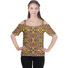 Sky World Women s Cutout Shoulder Tee