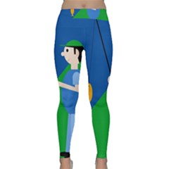 Fisherman Yoga Leggings  by Valentinaart