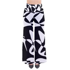 Black And White Elegant Pattern Pants