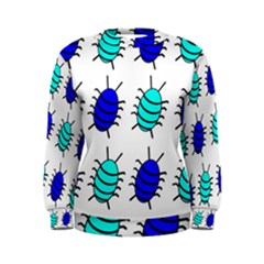 Blue Bugs Women s Sweatshirt by Valentinaart