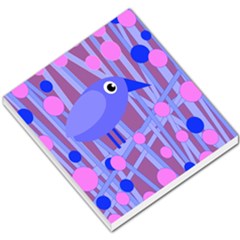 Purple And Blue Bird Small Memo Pads by Valentinaart