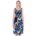 Blue playful design Midi Sleeveless Dress View1