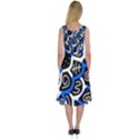 Blue playful design Midi Sleeveless Dress View2