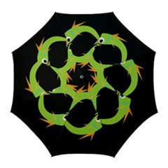 Green Fishes Golf Umbrellas