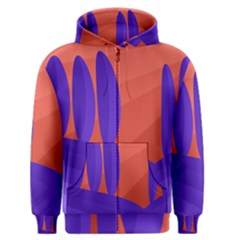 Purple And Orange Landscape Men s Zipper Hoodie