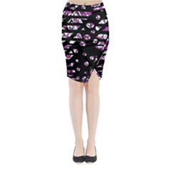 Magenta Freedom Midi Wrap Pencil Skirt