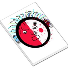 Angry Transparent Face Large Memo Pads