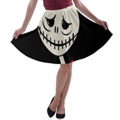 Halloween Monster A-line Skater Skirt