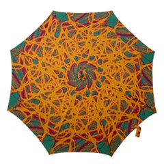 Orange Neon Chaos Hook Handle Umbrellas (medium)