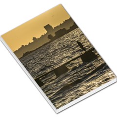 River Plater River Scene At Montevideo Large Memo Pads