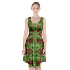 Bleeding Hearts Forest Racerback Midi Dress by pepitasart