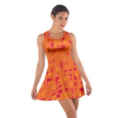 Orange Cotton Racerback Dress