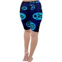 Blue decorative design Cropped Leggings  View4