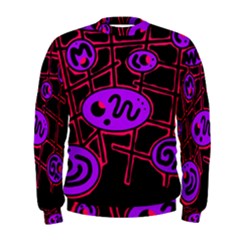 Purple And Red Abstraction Men s Sweatshirt