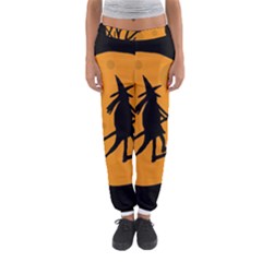 Halloween Witch - Orange Moon Women s Jogger Sweatpants