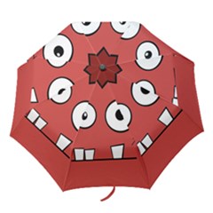 Halloween Frankenstein - Red Folding Umbrellas by Valentinaart