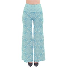 Light Blue Lattice Pattern Pants