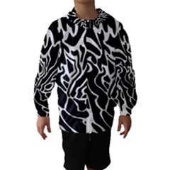 Black And White Decor Hooded Wind Breaker (kids)