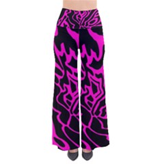 Magenta And Black Pants