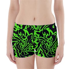 Green And Black Boyleg Bikini Wrap Bottoms