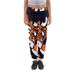 Orange, White And Black Decor Women s Jogger Sweatpants