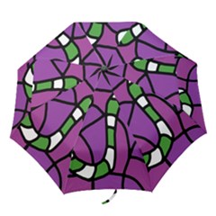 Green Snake Folding Umbrellas by Valentinaart