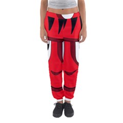 Halloween Frankenstein - Red Women s Jogger Sweatpants