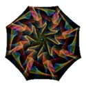 Crystal Rainbow, Abstract Winds Of Love  Golf Umbrellas View1