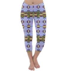 Soul Flower Capri Winter Leggings  by pepitasart