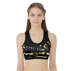 Night Drive Sports Bra With Border by DeneWestUK