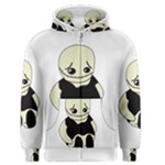 Halloween sad monster Men s Zipper Hoodie