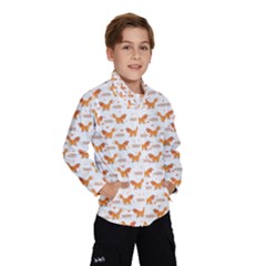 Fox And Laurel Pattern Wind Breaker (kids) by TanyaDraws