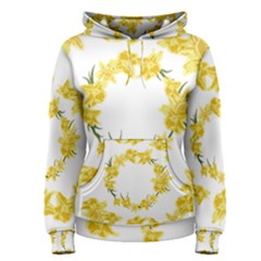 Daffodils Illustration  Women s Pullover Hoodie by vanessagf