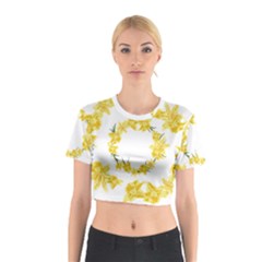 Daffodils Illustration  Cotton Crop Top