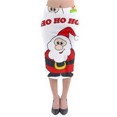 Santa Claus Pattern - Transparent Midi Pencil Skirt