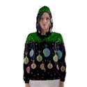 Christmas balls - pastel Hooded Wind Breaker (Women) View1