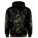 Abstract Christmas tree Men s Zipper Hoodie