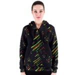 Abstract Christmas tree Women s Zipper Hoodie