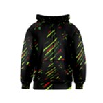 Abstract Christmas tree Kids  Zipper Hoodie