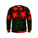 Red flowers Kids  Sweatshirt View1