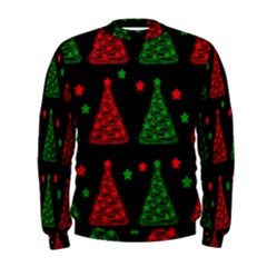 Decorative Christmas Trees Pattern Men s Sweatshirt