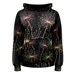 Elegant Dandelions  Women s Pullover Hoodie by Valentinaart