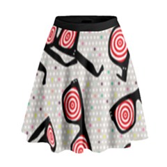 X-ray Vision  High Waist Skirt by Snsdesigns